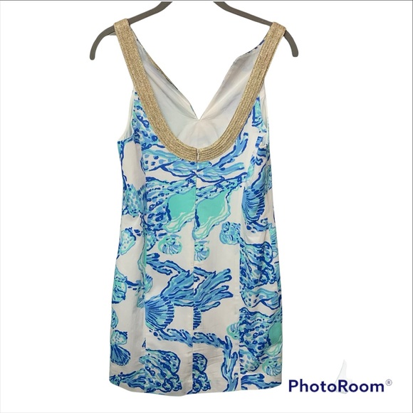 Lily Pulitzer Emery Shift Dress in Barefoot Princess in Resort White Size 4 - Picture 15 of 15